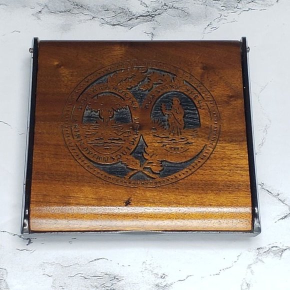 Wood South Carolina Post It Note Holder Vintage - Picture 7 of 7